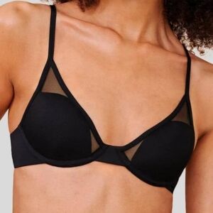 NEW Pepper Black Mesh Detail Bra
